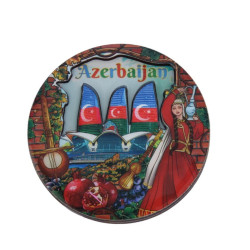 Azərbaycan Maqniti | Bayraq və Bakı Simvolları ilə Suvenir