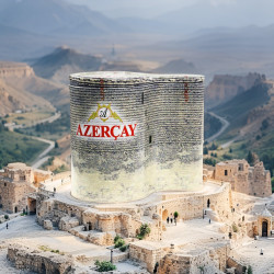 "Azerçay" Tea in Maiden Tower Tin | Souvenirs from Baku