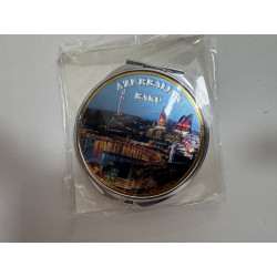 Round Mirror "Baku" with City Views | Souvenirs for Girls